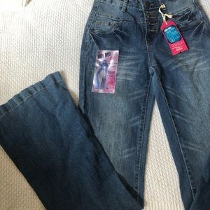 High rise flare skinny jeans (Wallflower)